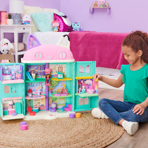 Gabby's Dollhouse Deluxe Room Pillow Cat's Bedroom Speelset