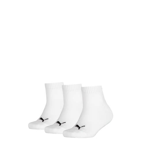 Puma sokken - set van 3 wit Jongens/Meisjes Katoen Logo - 23-26