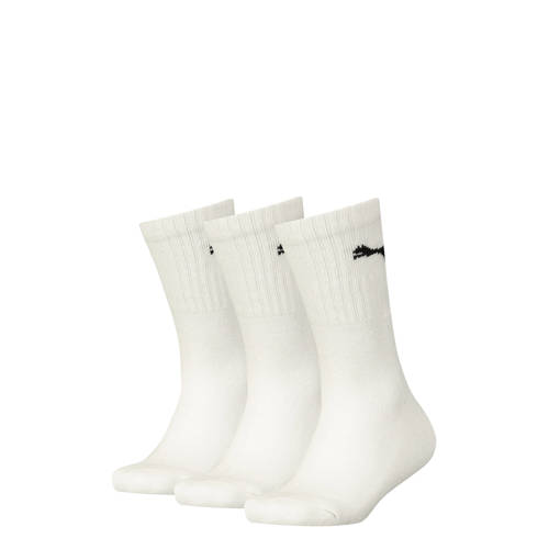 Puma sokken met logo - set van 3 wit Sportsokken Jongens/Meisjes Katoen - 27-30