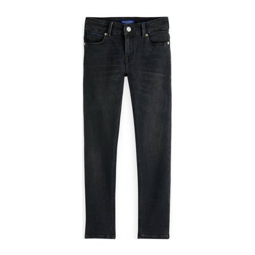 Scotch & Soda skinny jeans zwart Jongens Stretchdenim (duurzaam) - 116
