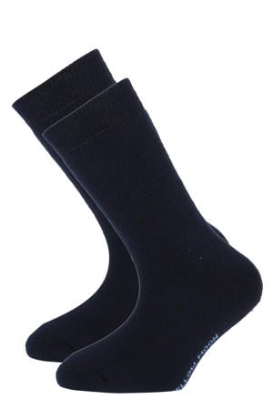 huissokken - donkerblauw (set van 2)