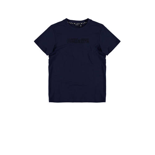 Bellaire T-shirt met logo donkerblauw Jongens Sweat Ronde hals Logo