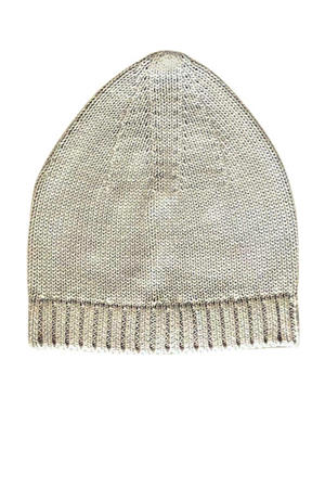 gebreide muts off white