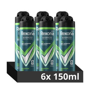 Quantum Dry anti-transpirant deodorant spray - 6 x 150 ml