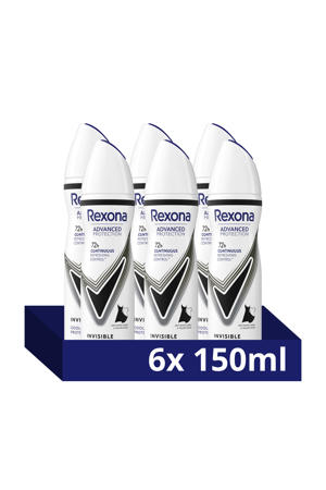 Invisible anti-transpirant spray - 6 x 150 ml