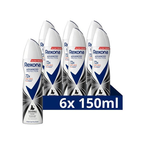 Rexona Women Advanced Protection Invisible anti-transpirant spray - 6 x 150 ml Deodorant