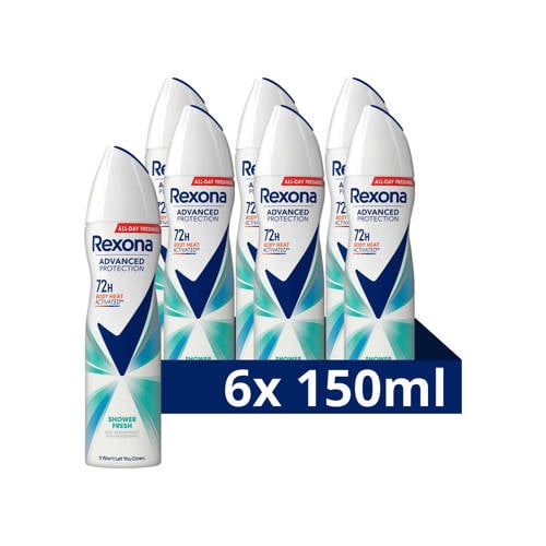 Rexona Women Advanced Protection Shower Fresh anti-transpirant spray - 6 x 150 ml Deodorant