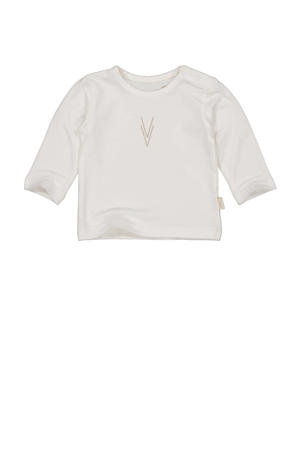 baby basic longsleeve LNOOMINOS met printopdruk offwhite
