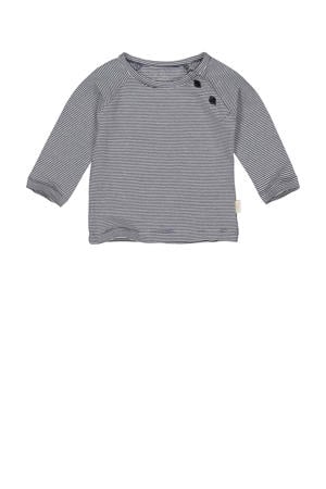 baby gestreepte basic longsleeve LNERONOS donkerblauw