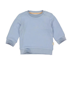 baby gestreepte sweater LNEELTJENOS blue dust
