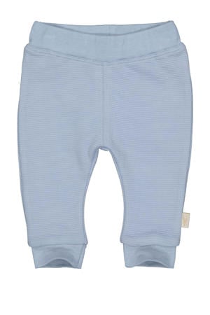 baby regular fit broek LNOVINOS van katoen zachtblauw