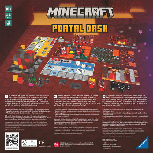 Ravensburger Minecraft Portal Dash bordspel | Bordspel van
