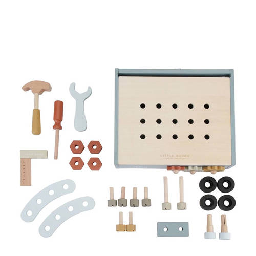 Little Dutch mini werkbank Gereedschap Blauw | Gereedschap van