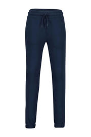 thumbnail: Donkerblauwe jongens Raizzed regular fit joggingbroek Shelby Nora van sweat materiaal met elastische tailleband met koord en effen