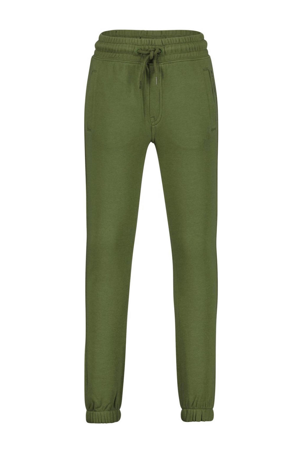 Groene jongens Raizzed regular fit joggingbroek Shelby Nora van sweat materiaal met elastische tailleband met koord en effen