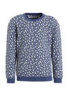 Donkerblauw/wit