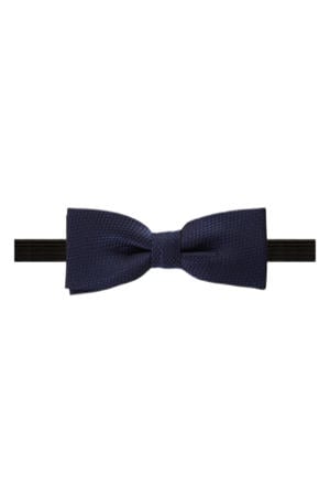 WE Fashion vlinderstrik met textuur donkerblauw
