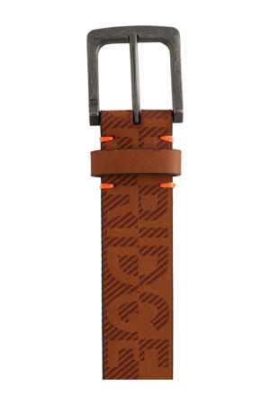riem met all-over print bruin