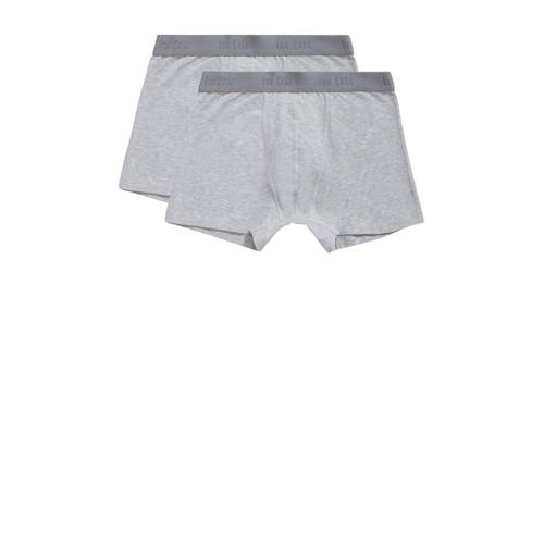ten Cate boxershort - set van 2 grijs Jongens Katoen Effen - maat 158/164 afbeelding