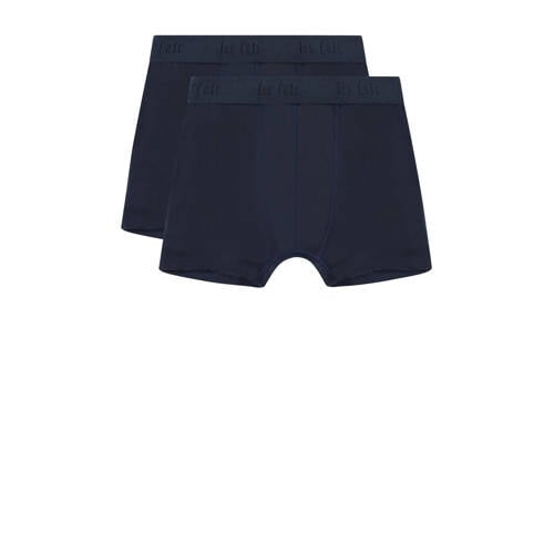 ten Cate boxershort - set van 2 donkerblauw Jongens Katoen Effen - maat 170/176 afbeelding