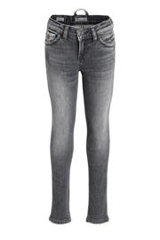 thumbnail: Grijze jongens LTB skinny jeans Cayle B van stretchdenim met regular waist, rits- en drukknoopsluiting en effen