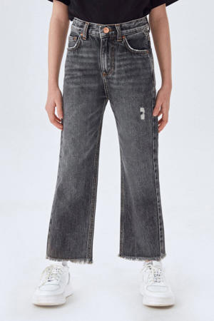 high waist straight fit jeans Oliva G haley wash