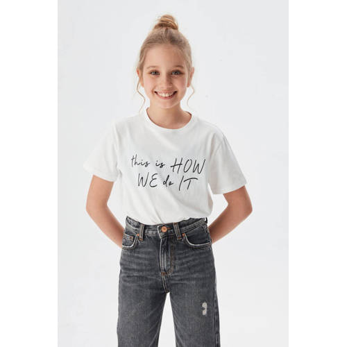 LTB high waist straight fit jeans Oliva G haley wash Grijs Meisjes Denim