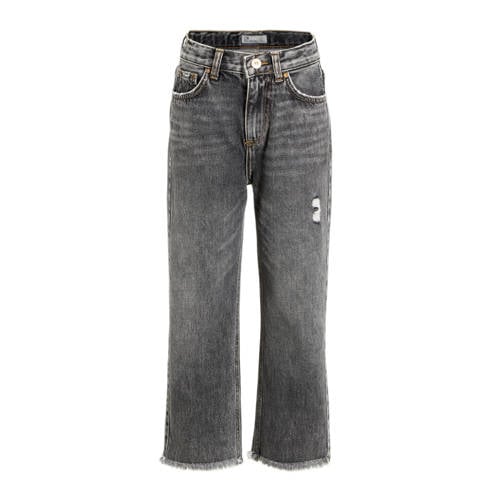 LTB high waist straight fit jeans Oliva G haley wash Grijs Meisjes Denim - 128