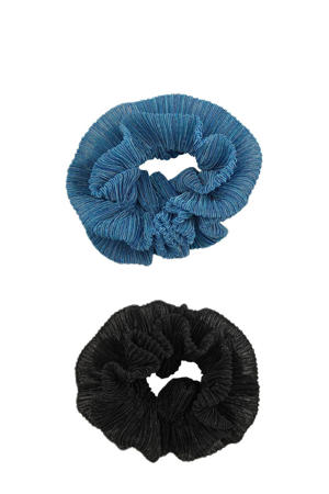 scrunchies LPMUMMI - set van 2 zwart/blauw