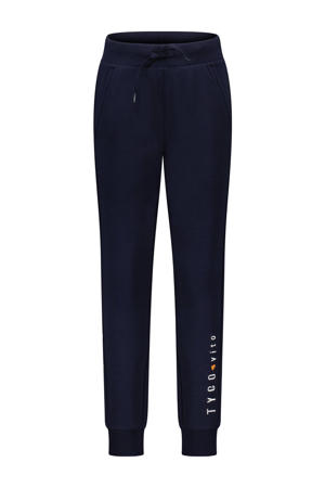 regular fit joggingbroek donkerblauw