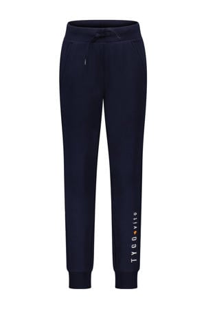 regular fit joggingbroek donkerblauw