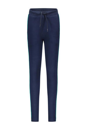 slim fit joggingbroek donkerblauw