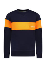 thumbnail: TYGO & vito sweater donkerblauw/oranje