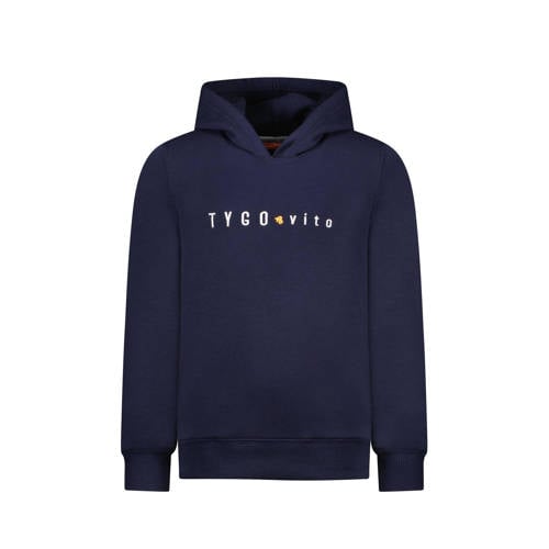 TYGO & vito hoodie donkerblauw Sweater Effen - 110/116