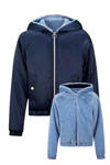 Donkerblauw/lichtblauw
