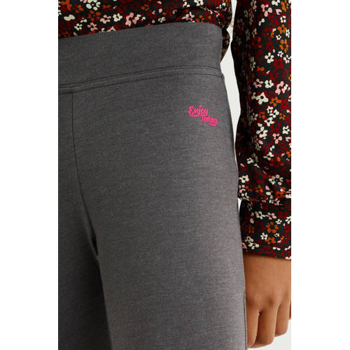 WE Fashion legging grijs Meisjes Stretchkatoen Effen 98 104
