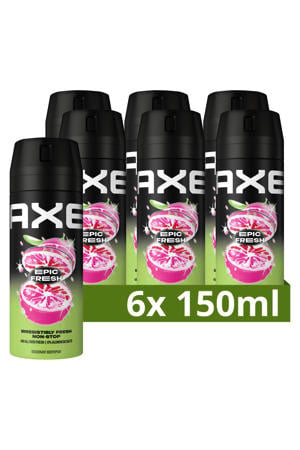 Epic Fresh deodorant bodyspray - 6 x 150 ml