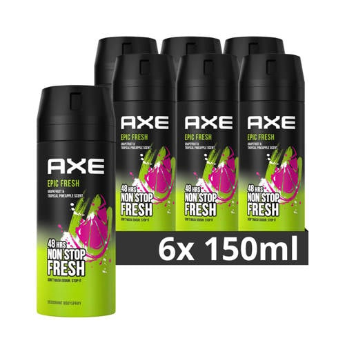 Axe Epic Fresh deodorant bodyspray - 6 x 150 ml | Deodorant van Axe
