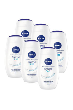 Crème Soft douchecrème - 6 x 250 ml - voordeelverpakking