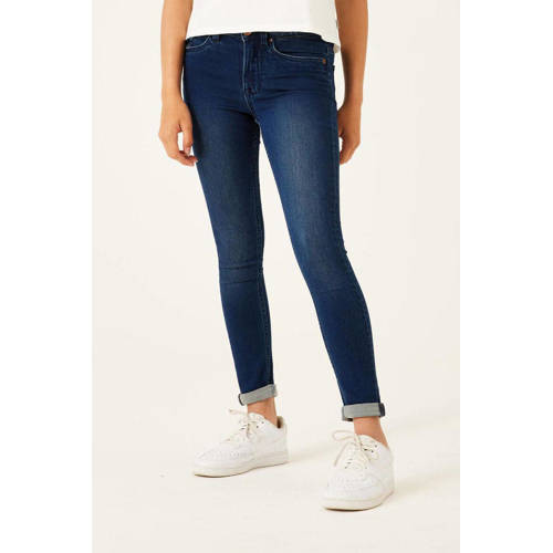 Garcia high waist skinny jeans Rianna 570 dark used Blauw Meisjes Stretchdenim