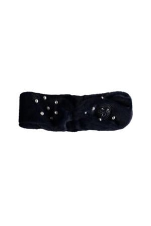 hoofdband met parels donkerblauw