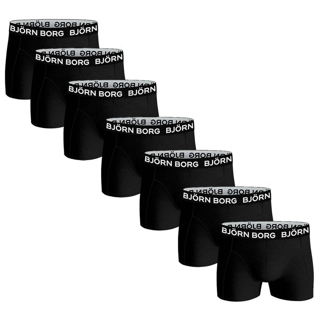 boxershort - set van 7 zwart