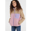 Anytime teddy fleece vest roze/lichtbruin