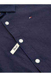 thumbnail: Tommy Hilfiger poplin overhemd donkerblauw