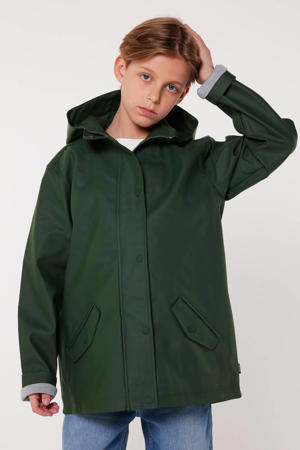 regenjas Janice JR van polyester donkergroen