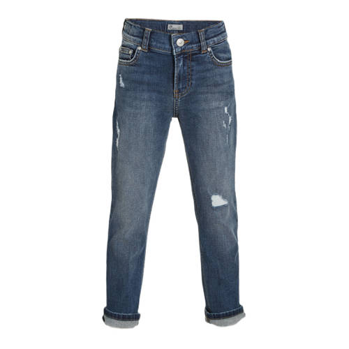 LTB straight fit jeans RENNY B carillo wash Blauw Jongens Denim Effen