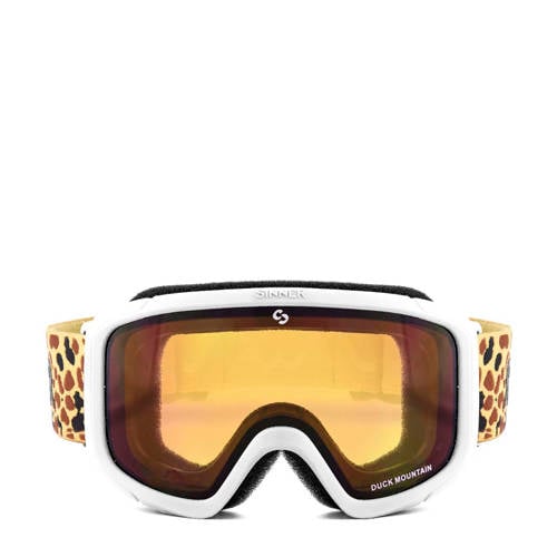 Sinner Jongens/meisjes ski bril Duck Mountain wit Skibril