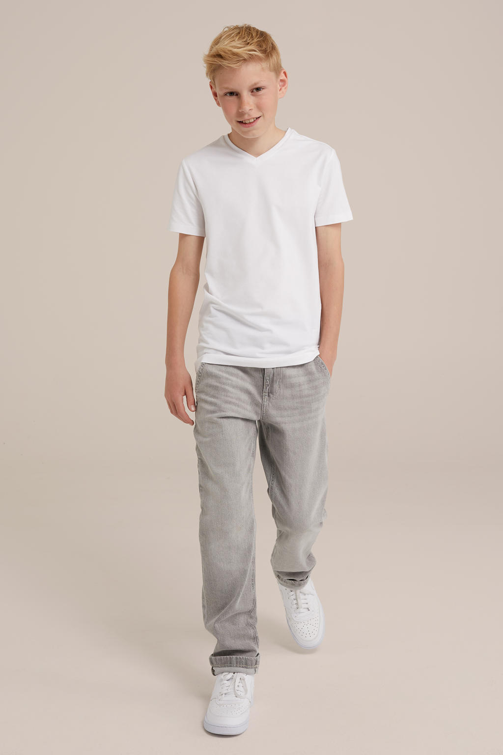 WE Fashion T-shirt - set van 3 wit