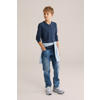 WE Fashion basic longsleeve donkerblauw