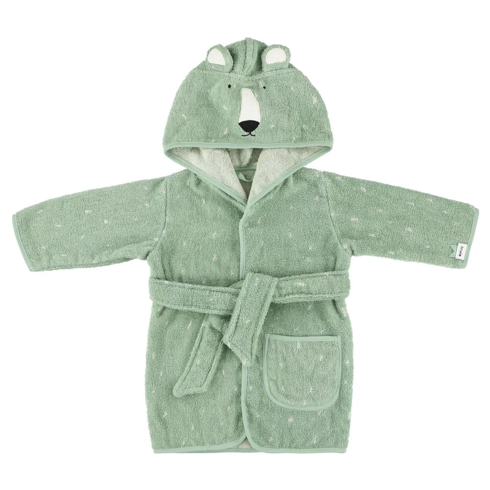 Trixie Mr. Polar Bear badstof badjas groen
